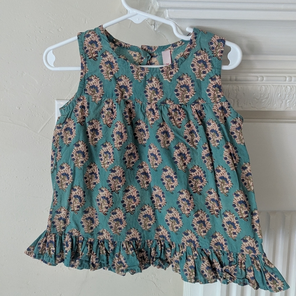 Gulab Chand | Floral Sleeveless Kids Top